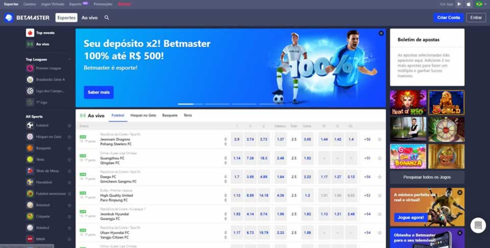 Jogos de hoje ao vivo